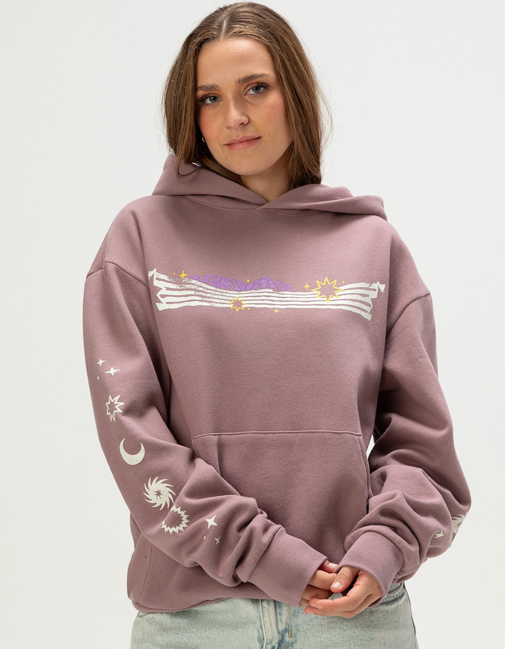 SANTA CRUZ Space Warp Womens Hoodie - LT PURPLE