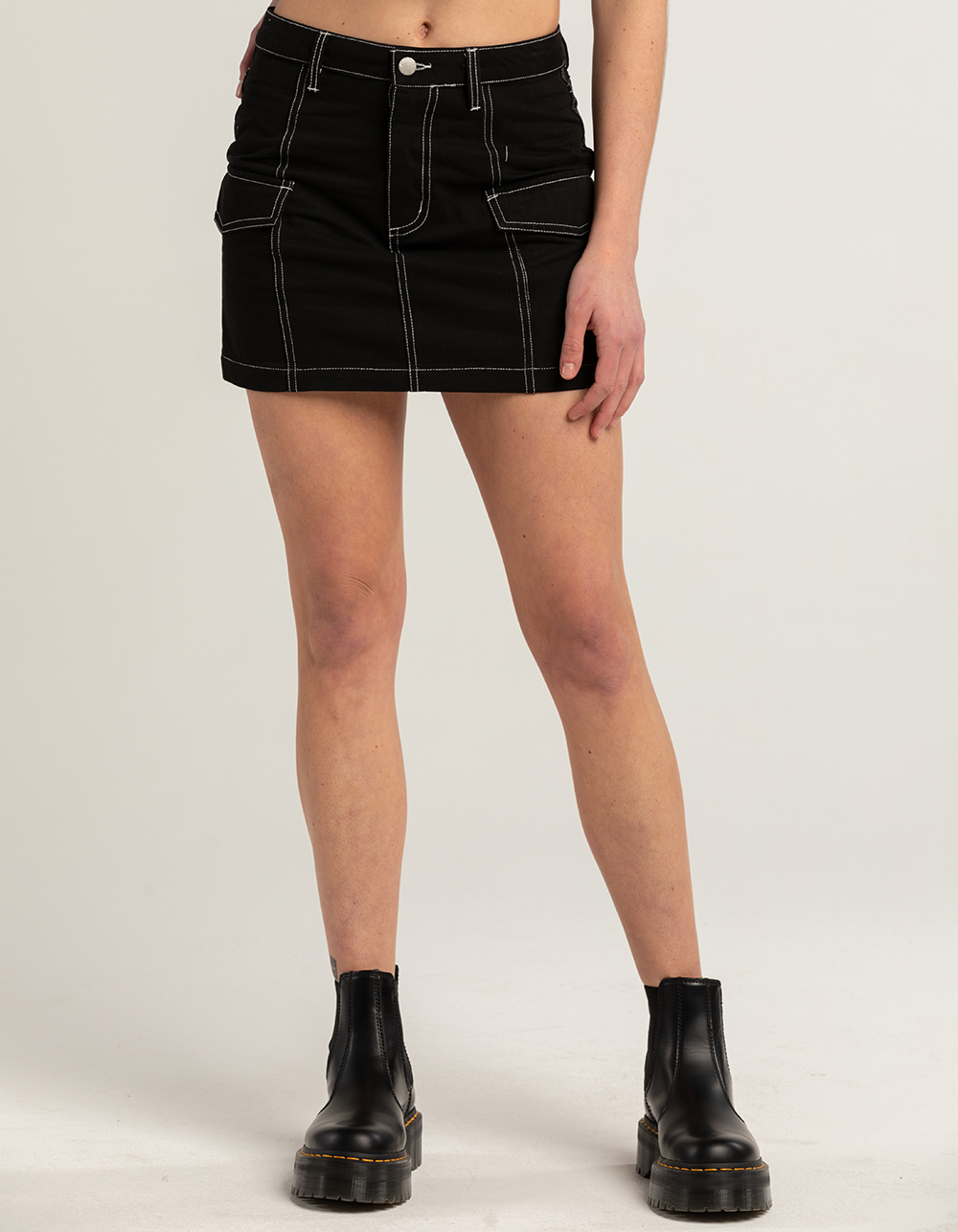 TWILL CARGO SKIRT
