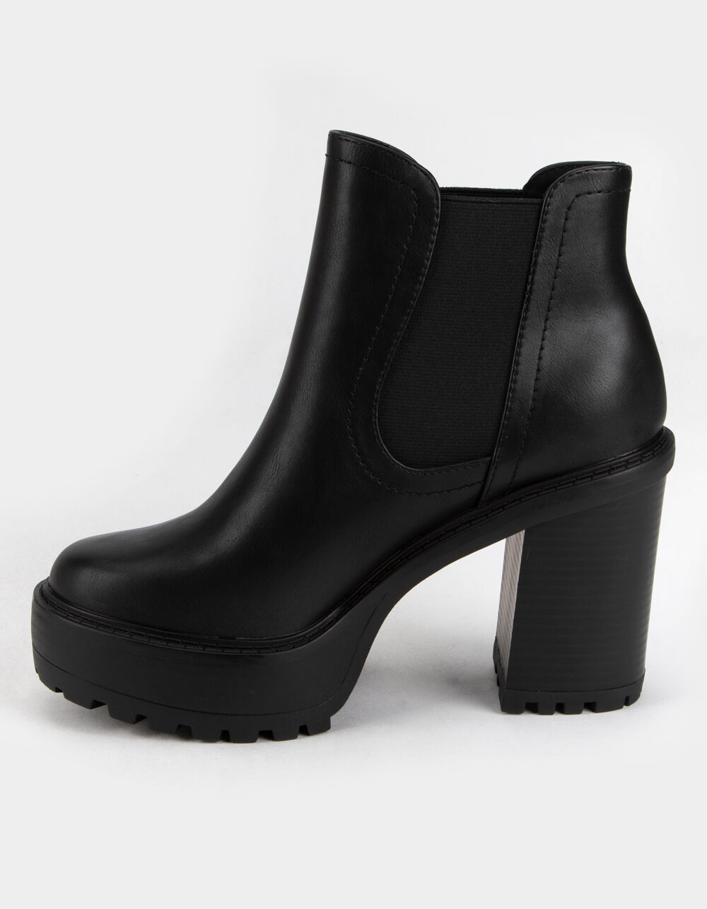 SODA Platform Womens Chelsea Boots - BLACK | Tillys