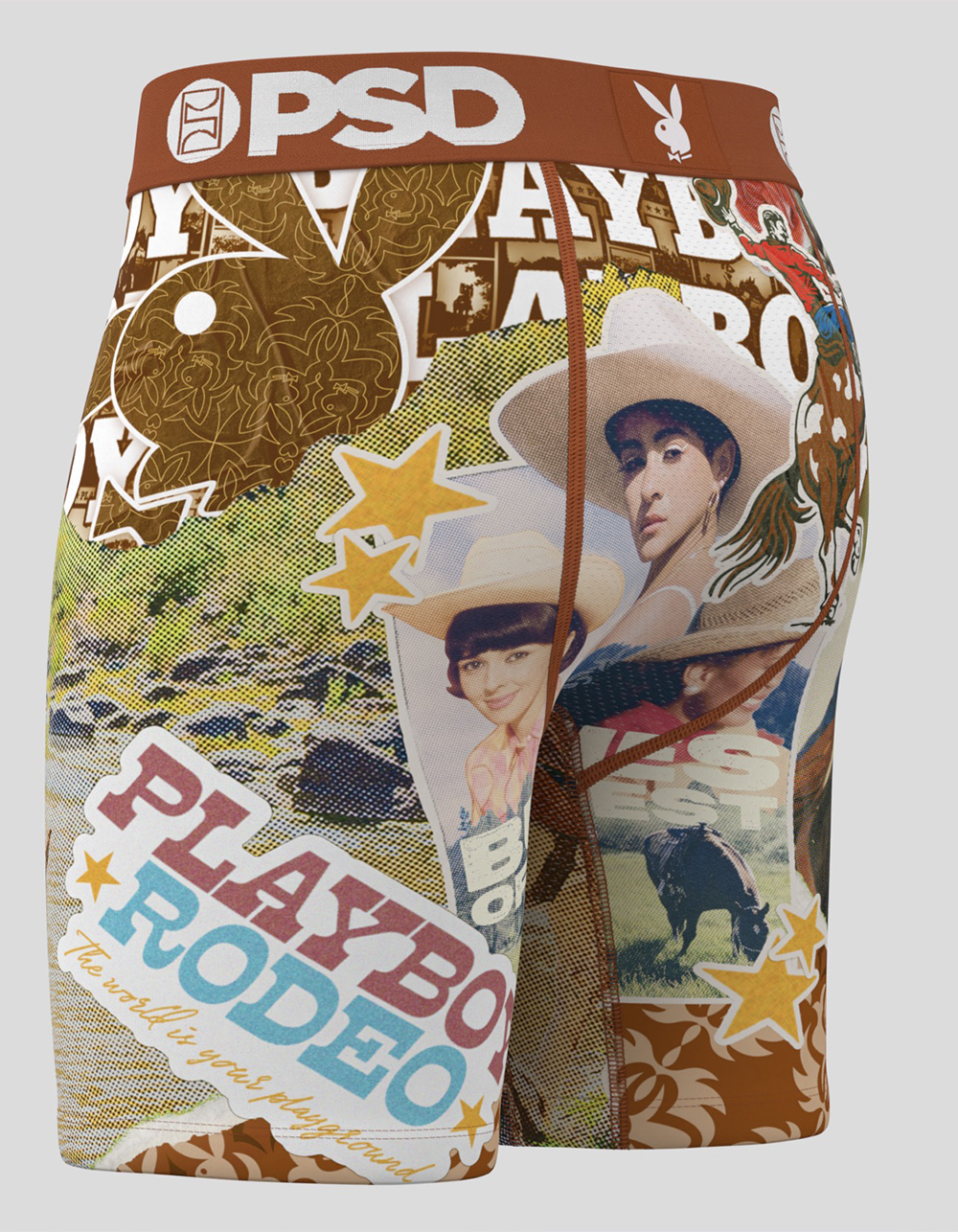 PSD x Playboy New Sheriff Mens Boxer Briefs - MULTI