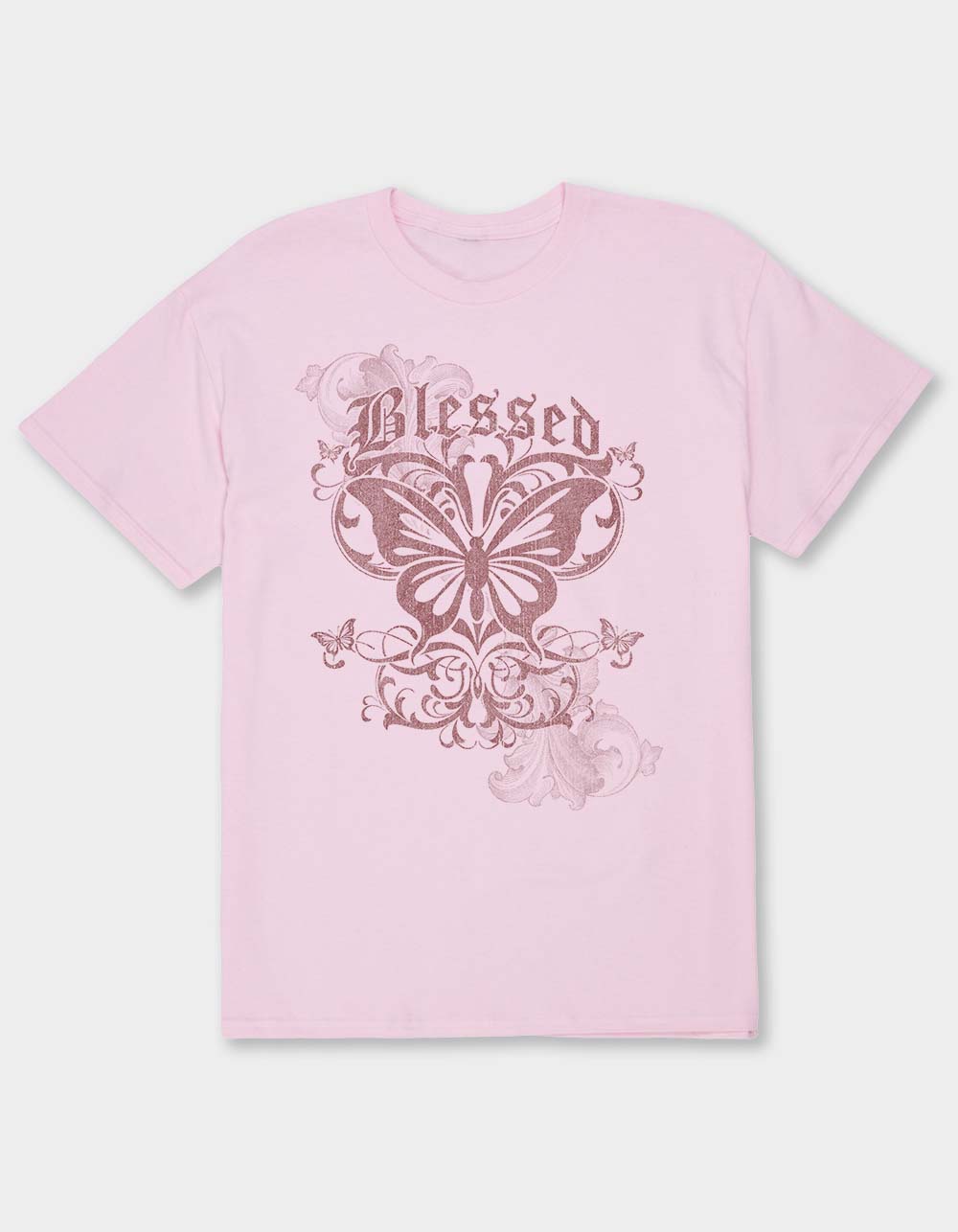 BUTTERFLY Blessed Butterflies Unisex Tee - LIGHT PINK