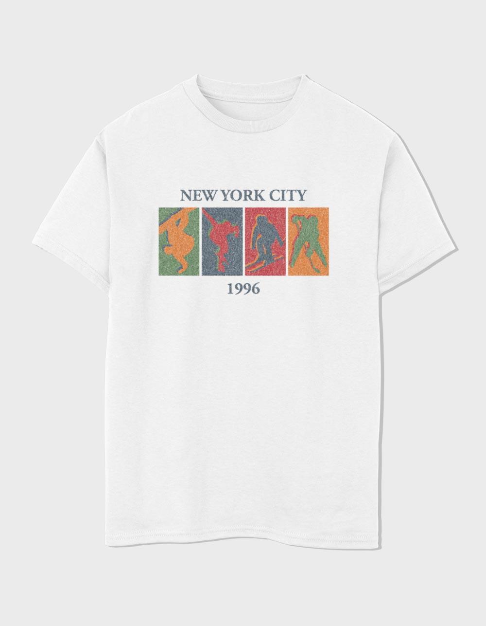 NEW YORK Winter Sports Boys Tee - WHITE