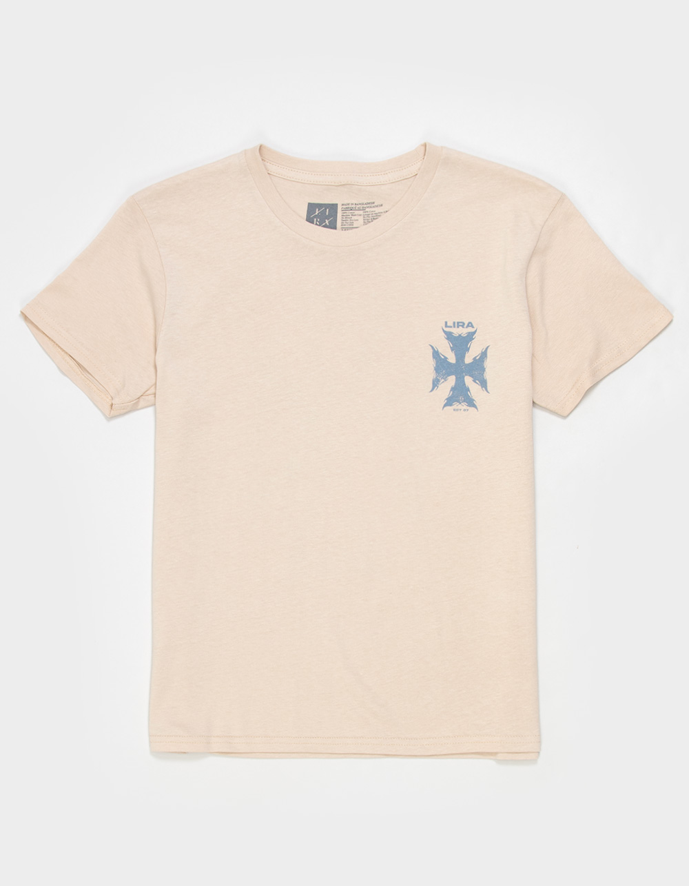 LIRA Tribal Cross Boys Tee - NATURAL