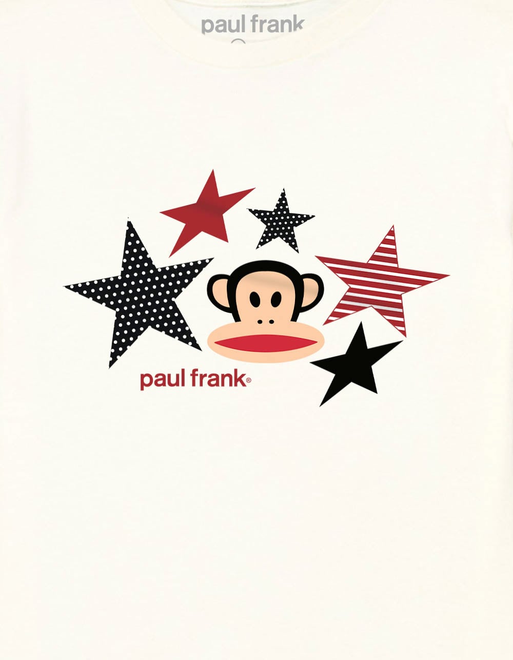 PAUL FRANK Julius Stars Girls Tee - OFF WHITE