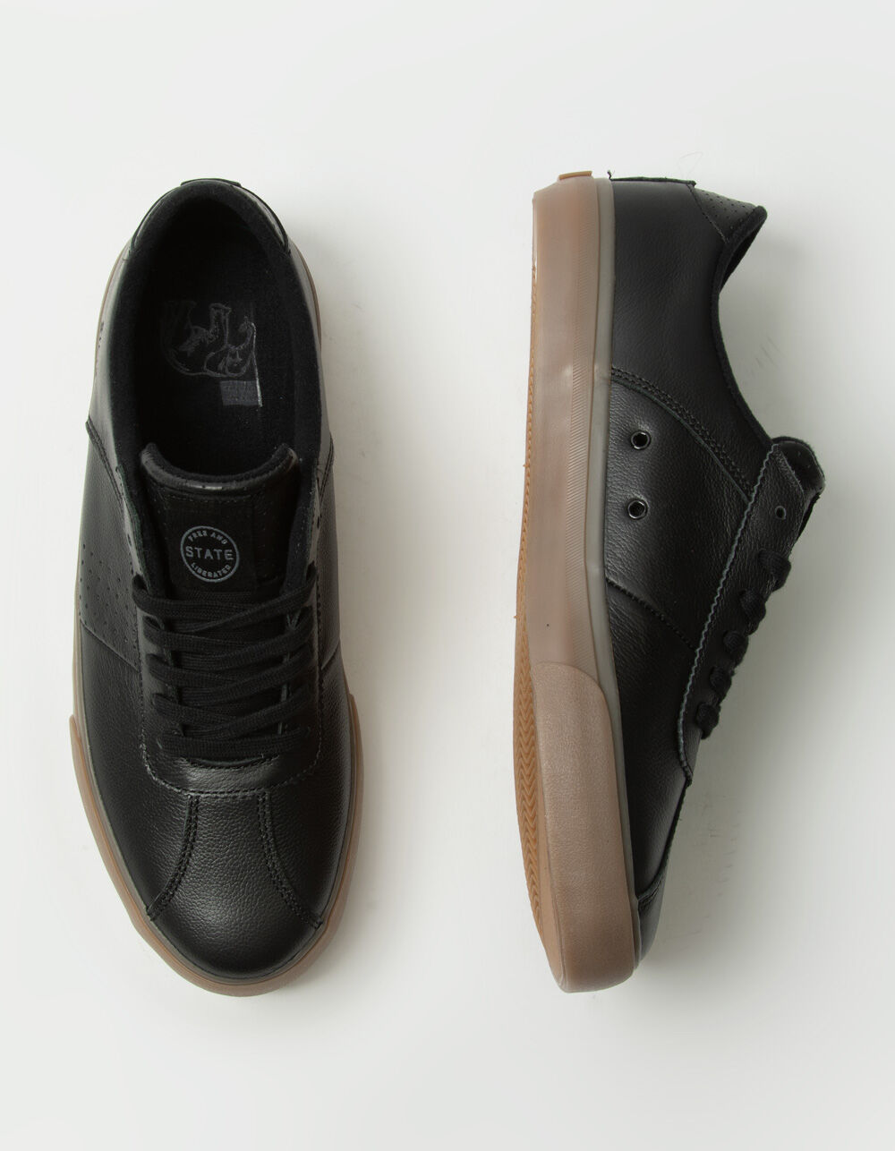 STATE FOOTWEAR Leland Mens Leather Shoes BLACK COMBO Tillys