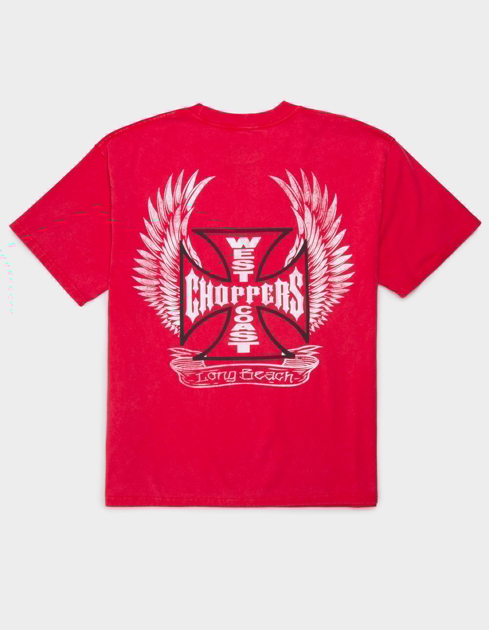WEST COAST CHOPPERS RED Wings Mens Tee