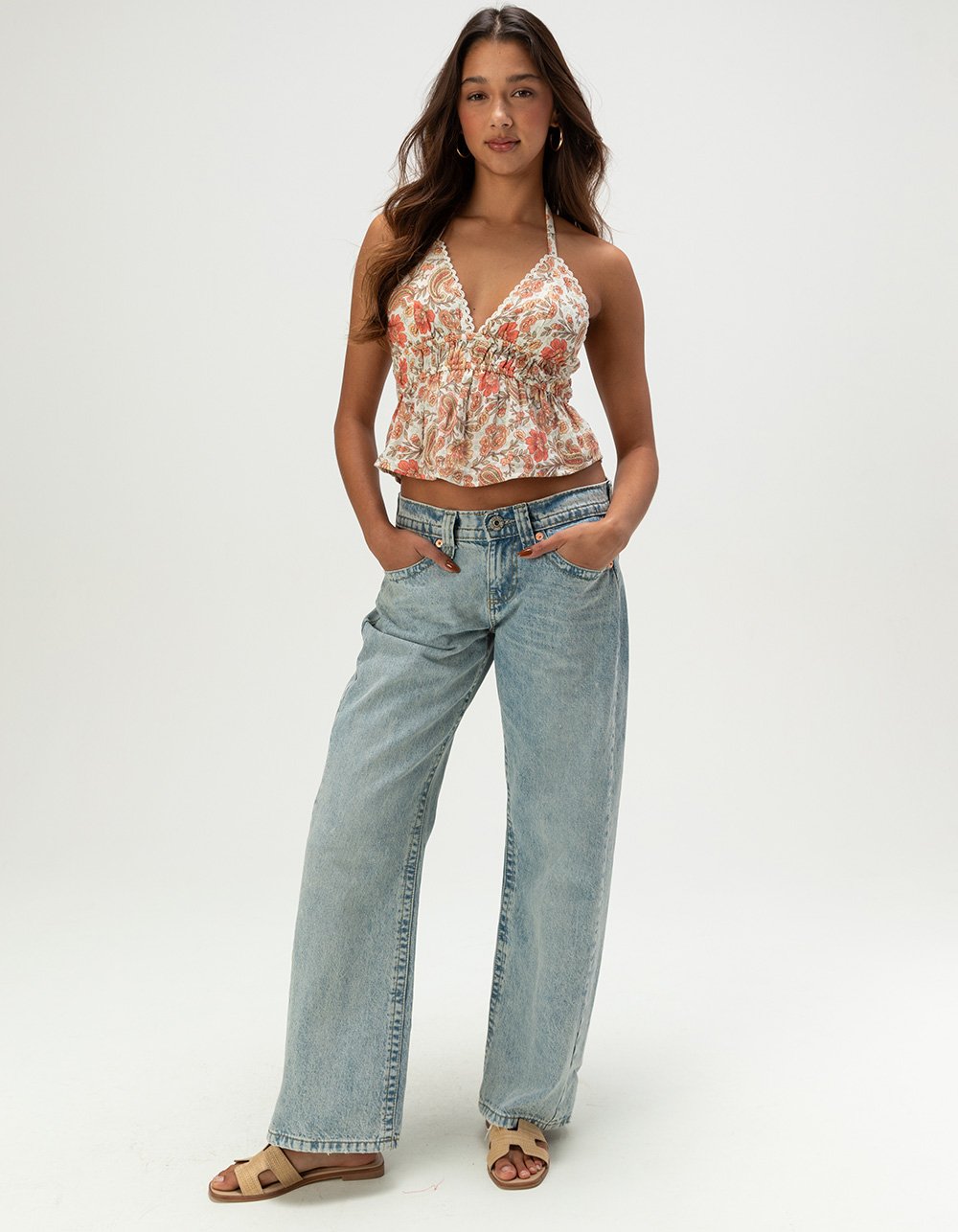 PATRONS OF PEACE Silverlake Womens Halter Top - MULTI