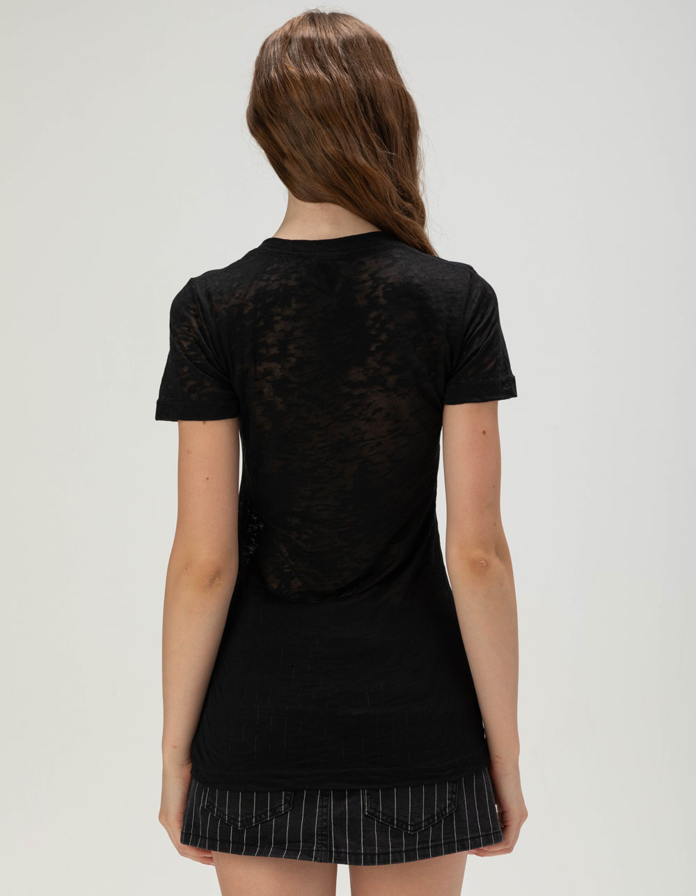 HONDA Turbo Womens Burnout Tee - BLACK