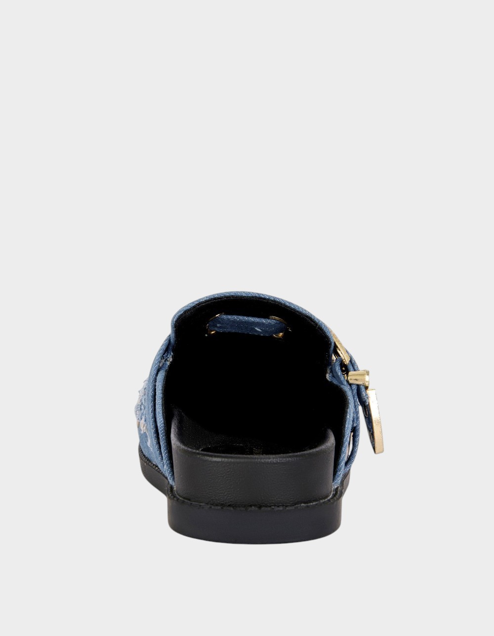 AZALEA WANG Zale Studded Womens Mules - BLUE
