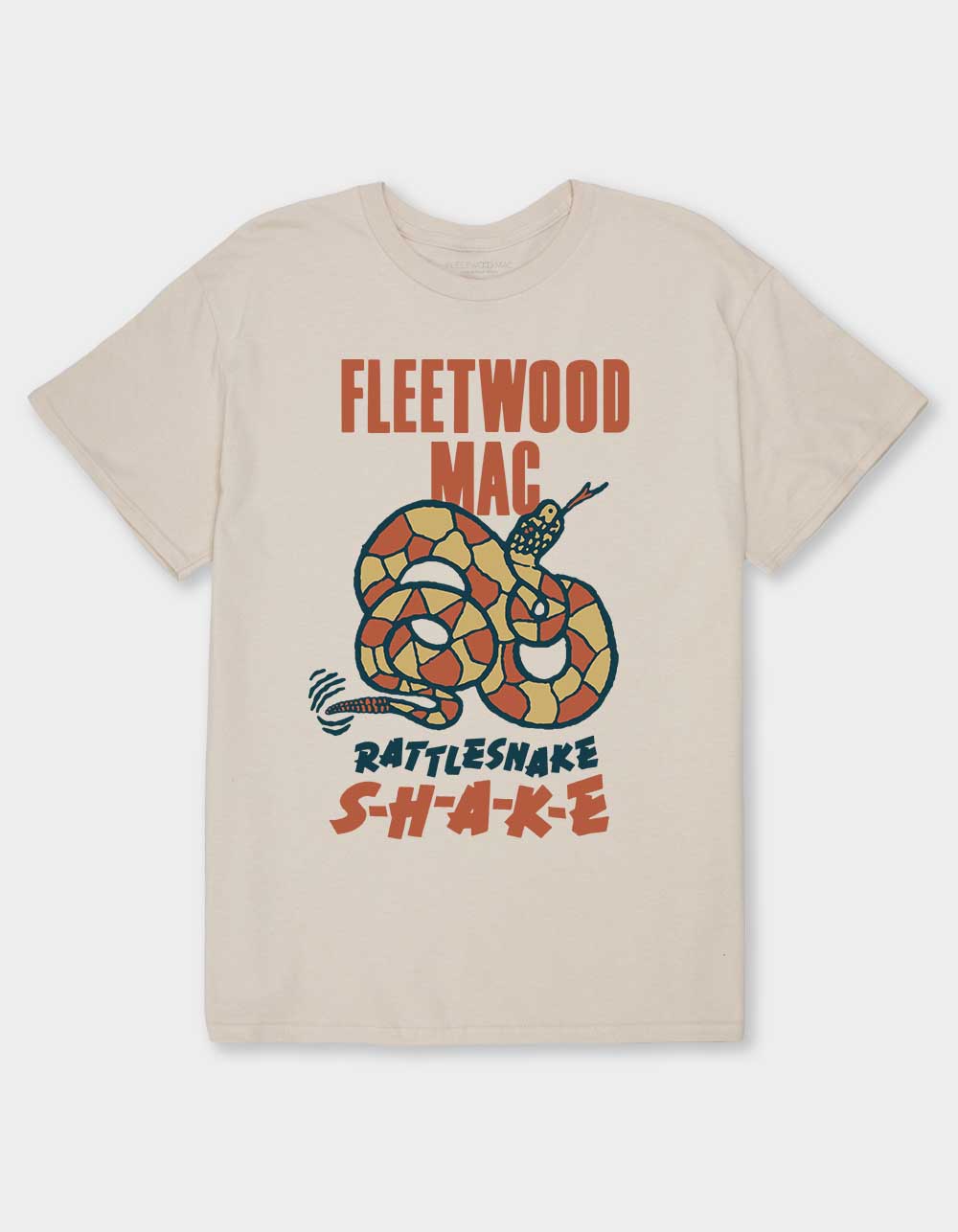 FLEETWOOD MAC Rattlesnake Shake Unisex Tee - SAND