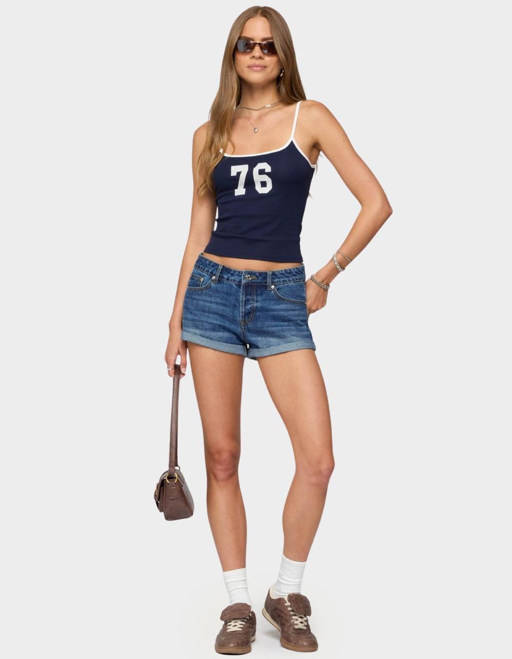 EDIKTED 76 Contrast Tank Top - NAVY