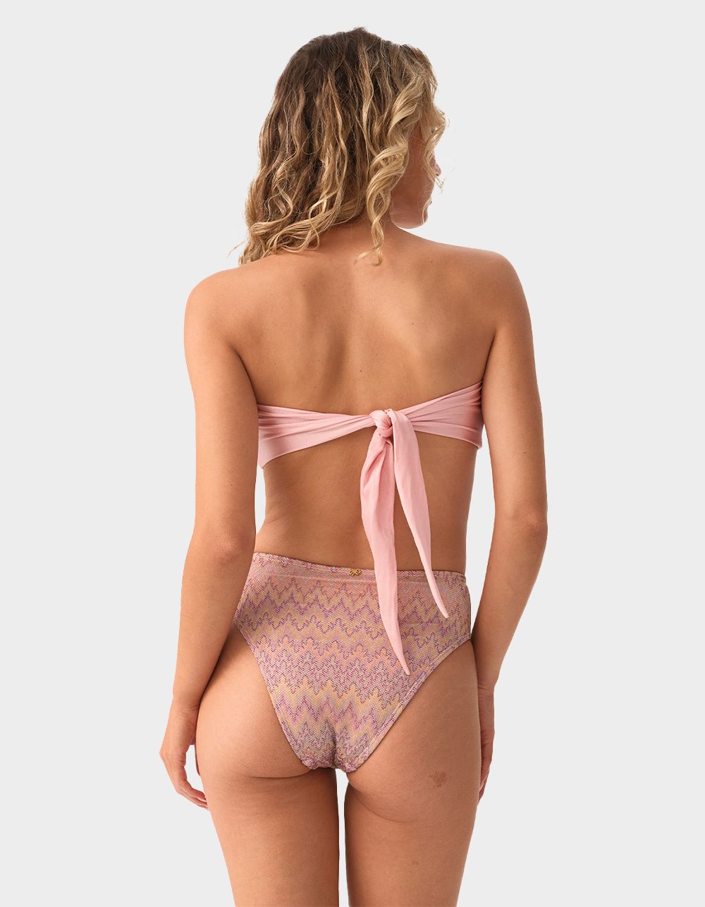 PQ SWIM Detailed Fanned Bikini Bottoms - PURPLE COMBO