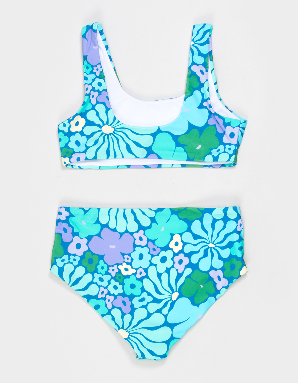 SEAESTA SURF Aqua Girls Bralette Bikini Set - BLUE COMBO