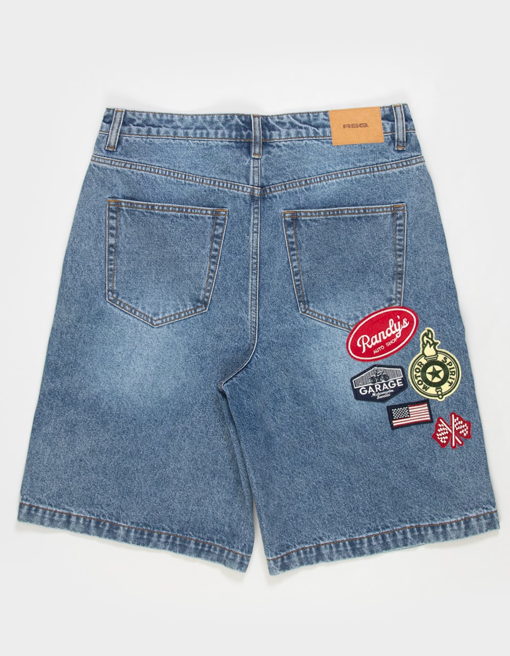 RSQ Mens Baggy Jorts - MED STONE
