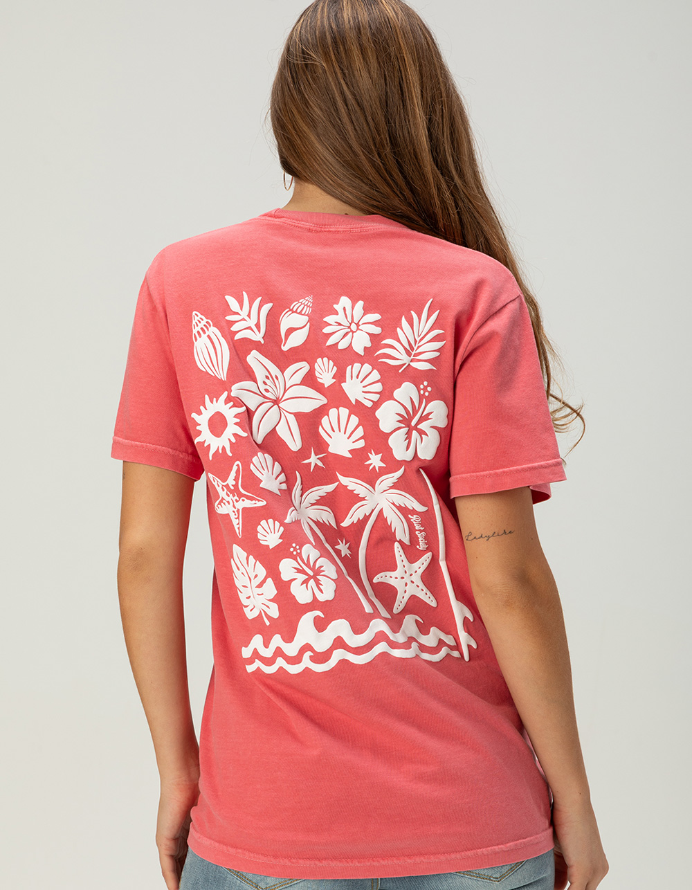 RIOT SOCIETY Shellwave Womens Tee - RED