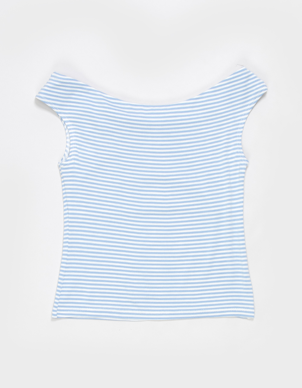 FULL TILT Girls Stripe Off The Shoulder Top