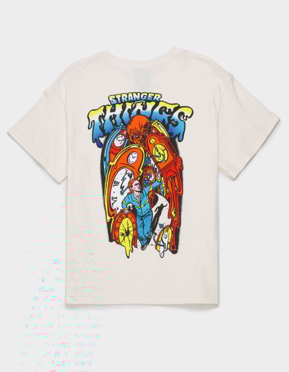 SANTA CRUZ x Stranger Things Max Melting Clock Boys Tee - NATURAL