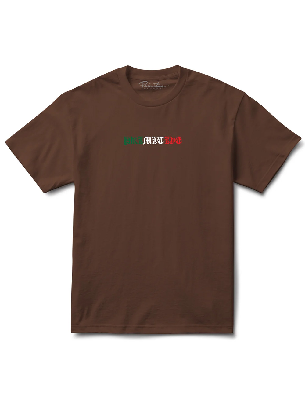 PRIMITIVE Glory Mens Boxy Rhinestone Tee - BROWN