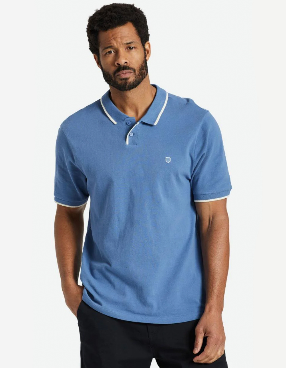 BRIXTON Proper Mens Polo Shirt - BLUE | Tillys