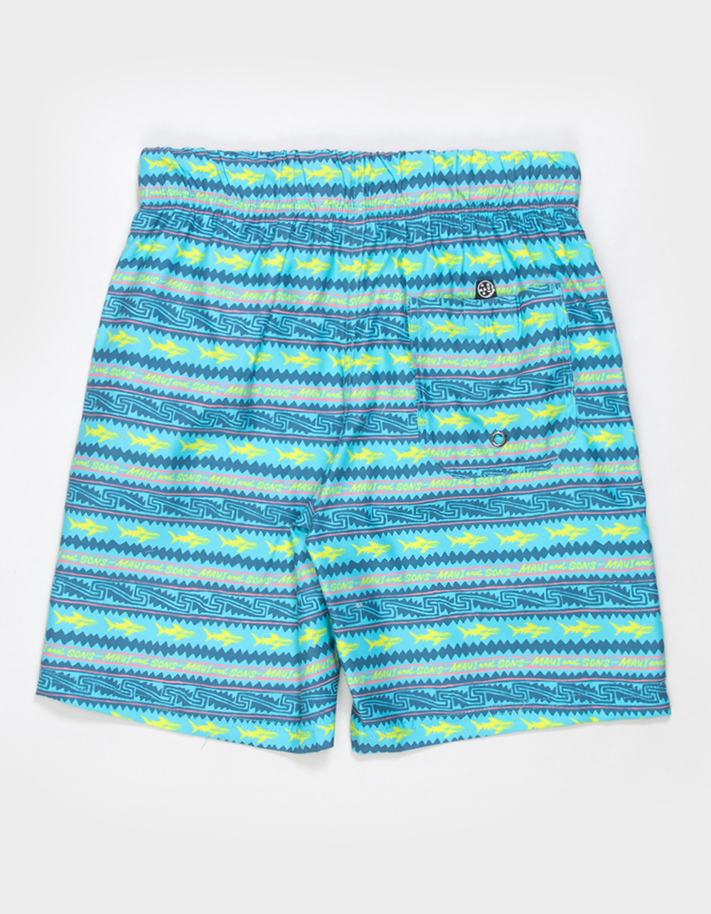 MAUI & SONS El Sharko Boys Swim Trunks - BLUE