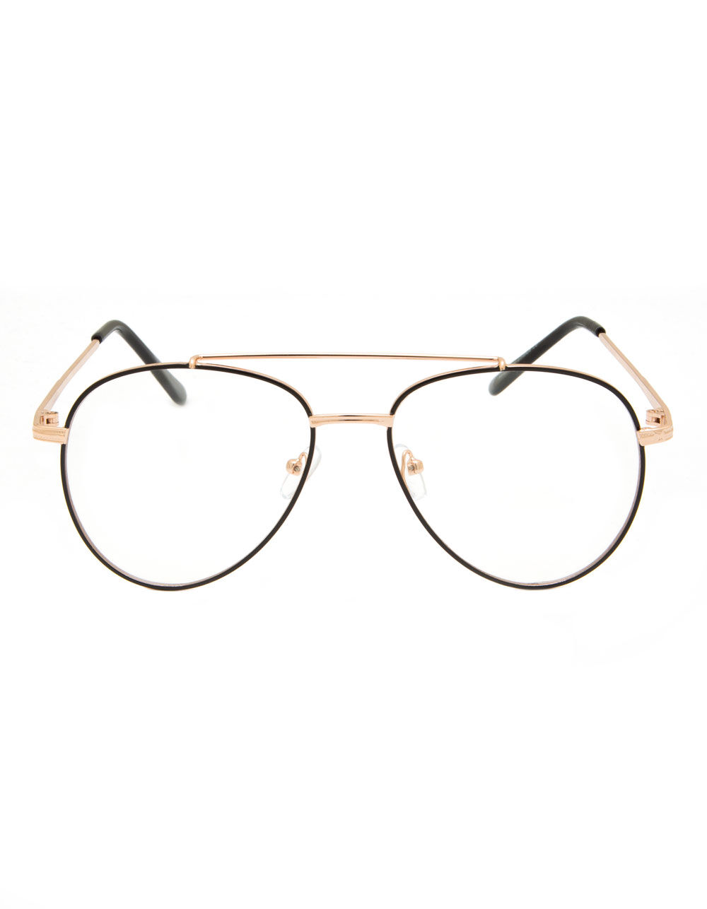 Thursday Rimmed Aviator Glasses CLEAR Tillys