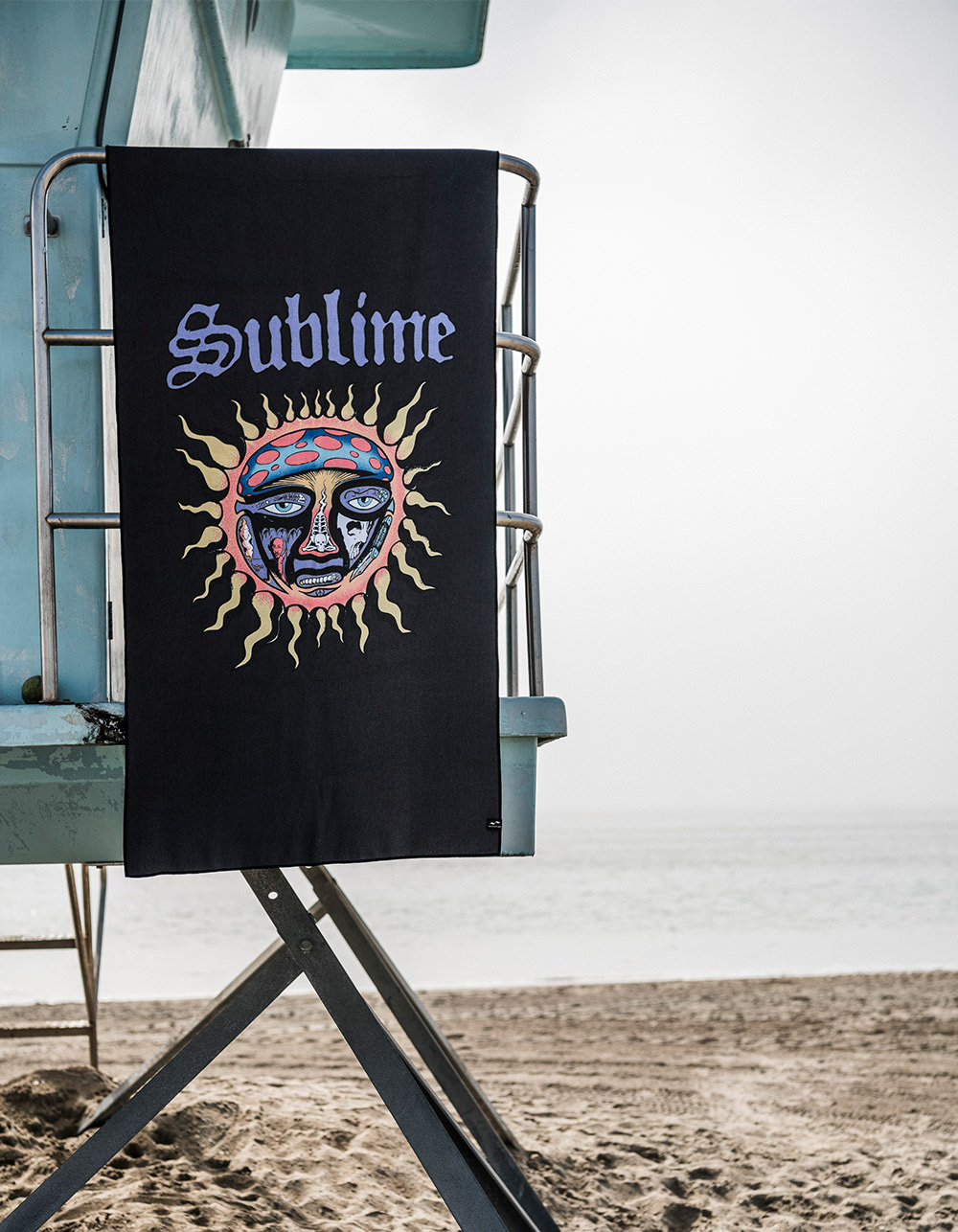 SLOWTIDE x Sublime Beach Towel - BLACK
