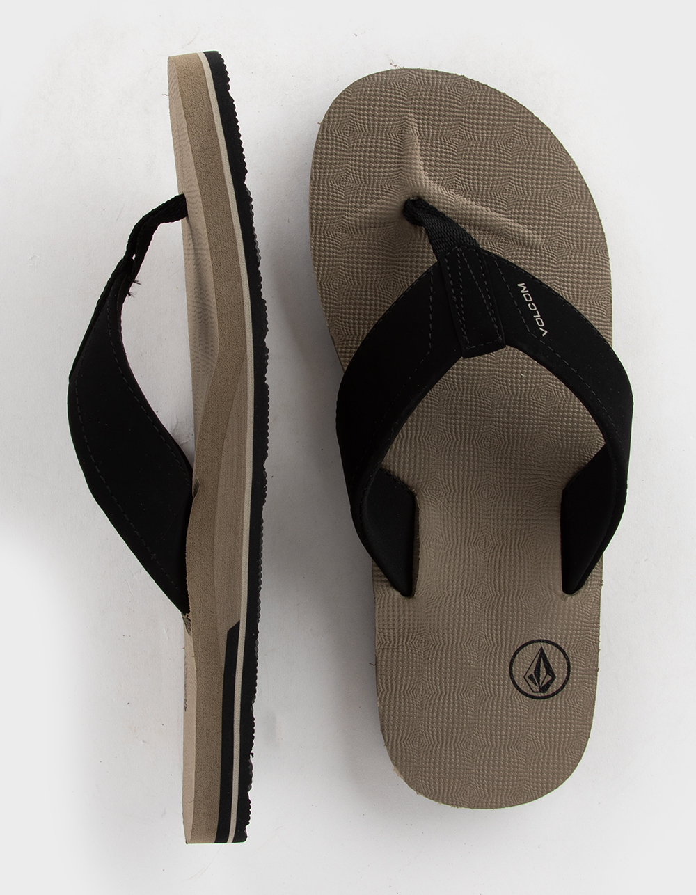 VOLCOM Victor Mens Flip Flops - KHAKI