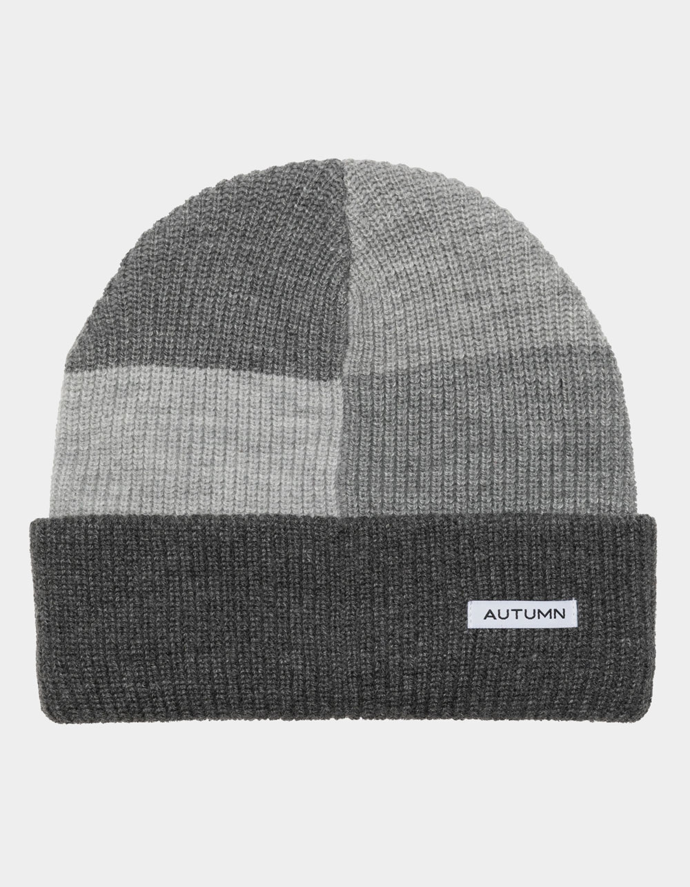 AUTUMN Patchwork Beanie GRAY Tillys