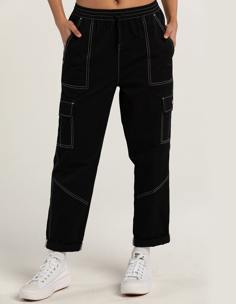 DICKIES Womens Cargo Pants BLACK Tillys