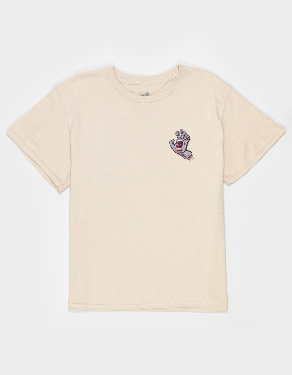 SANTA CRUZ Screaming Hand Boys Tee - SAND