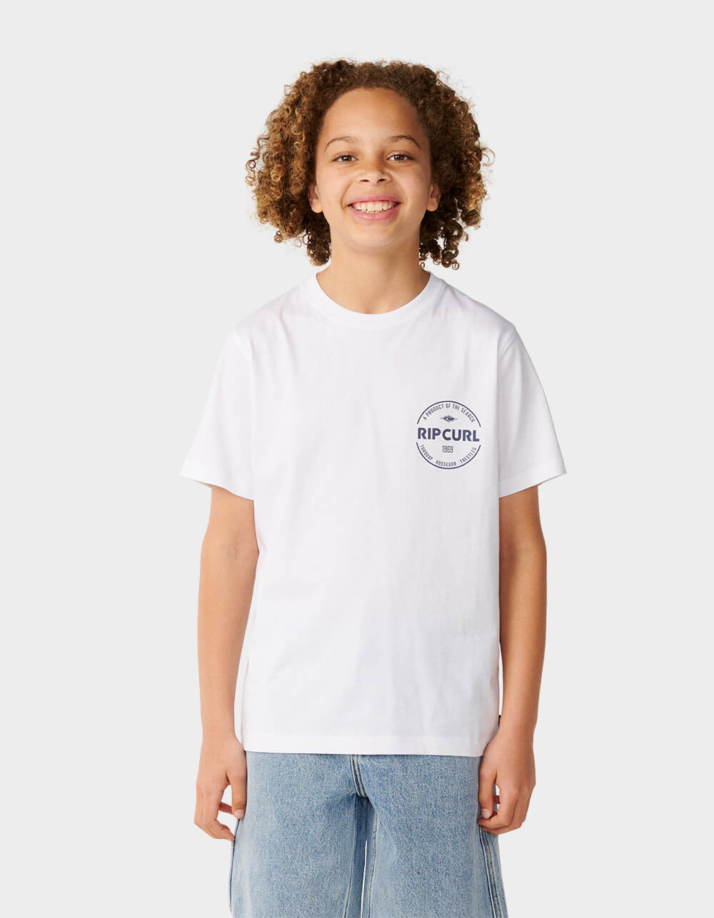 RIP CURL Staple Boys Tee - WHITE