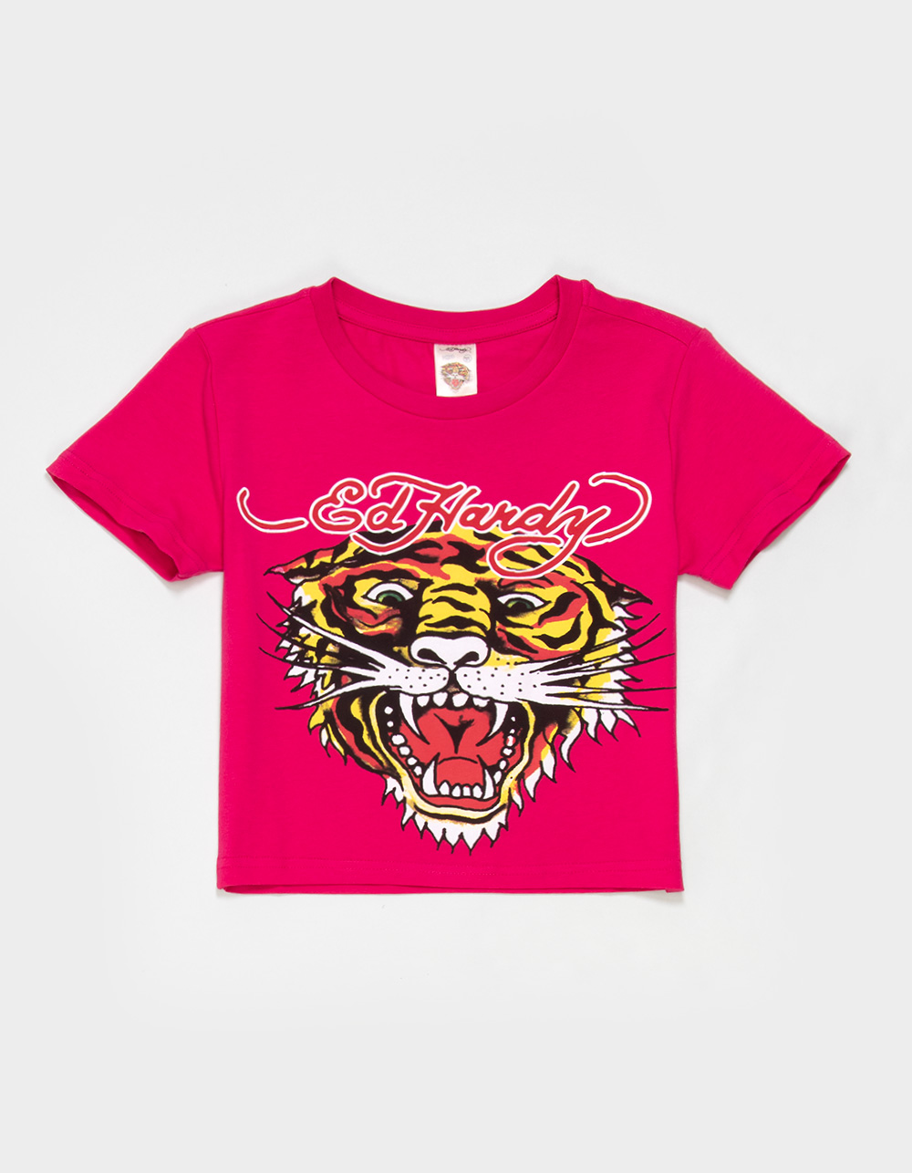 ED HARDY Tiger Girls Tee - HOT PINK