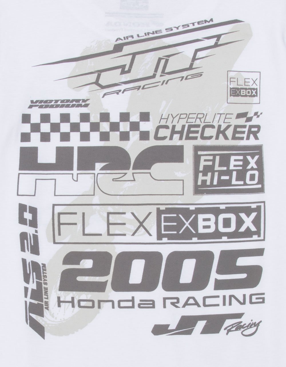 HONDA x JT Racing Test Print Boys Tee - WHITE
