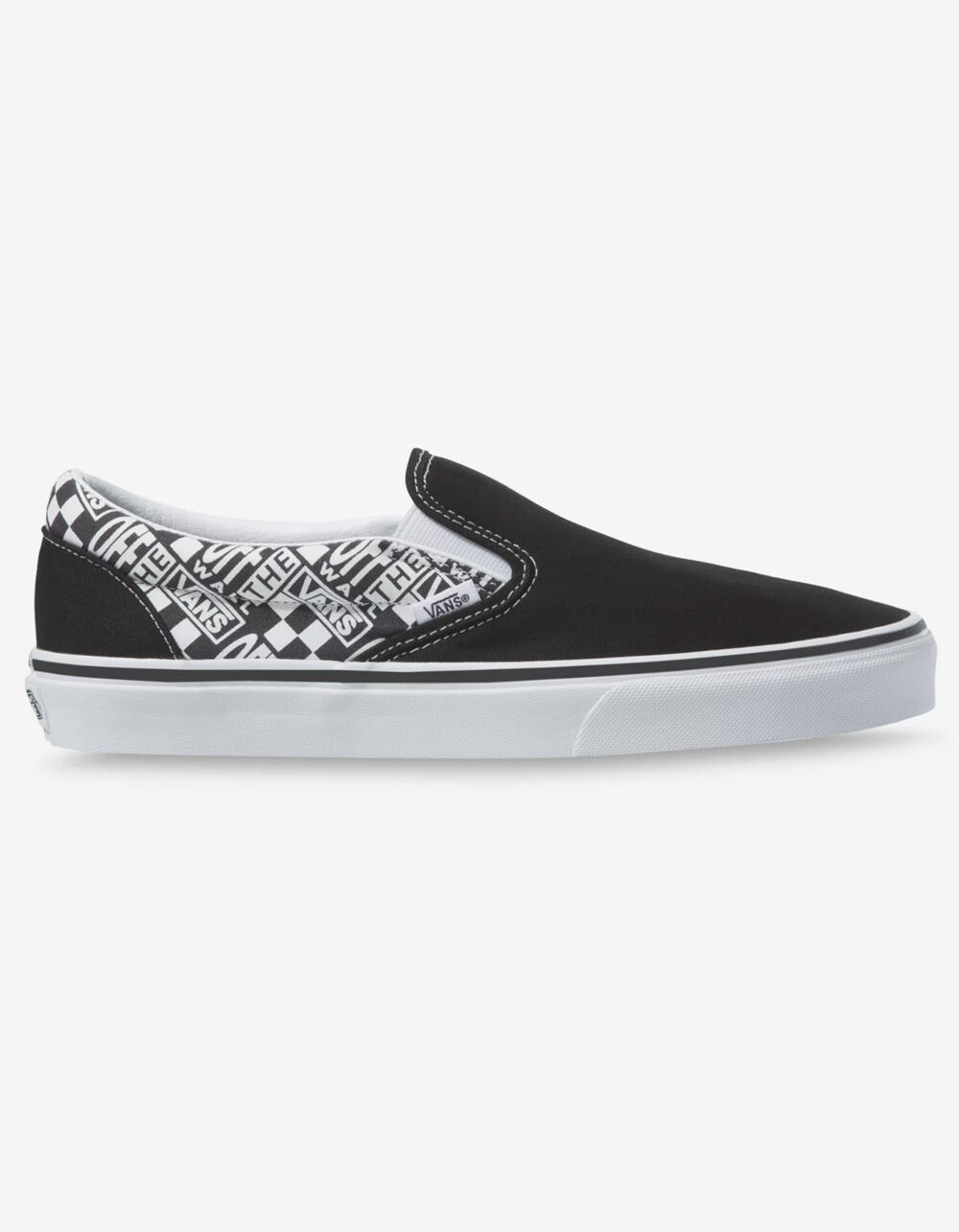 VANS Off The Wall Classic Slip-Ons - BLK/WHT | Tillys