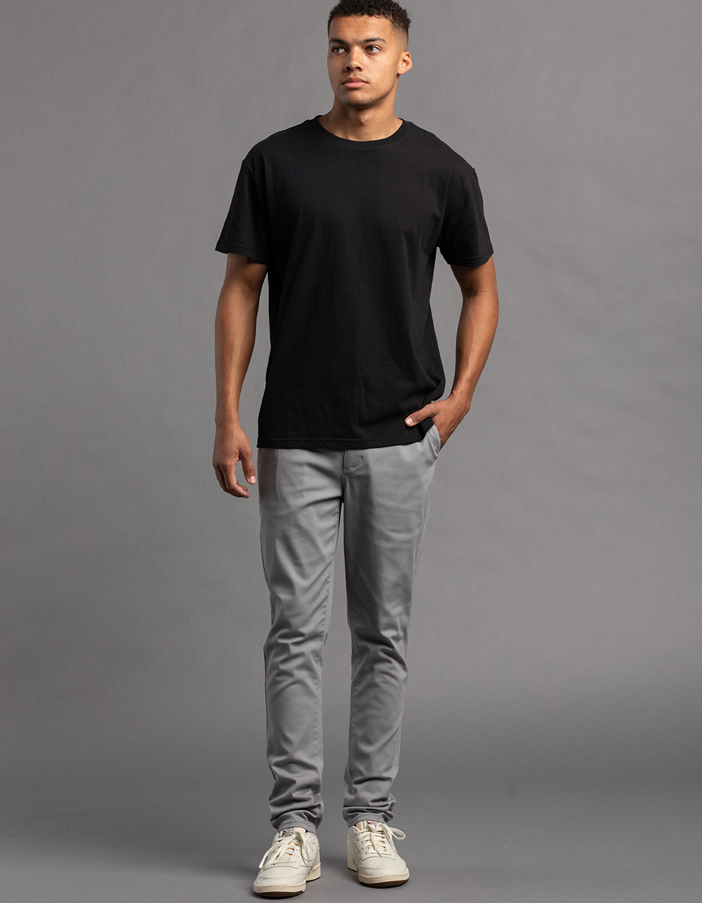 RSQ Mens Slim Taper Chino Pants - LIGHT GRAY