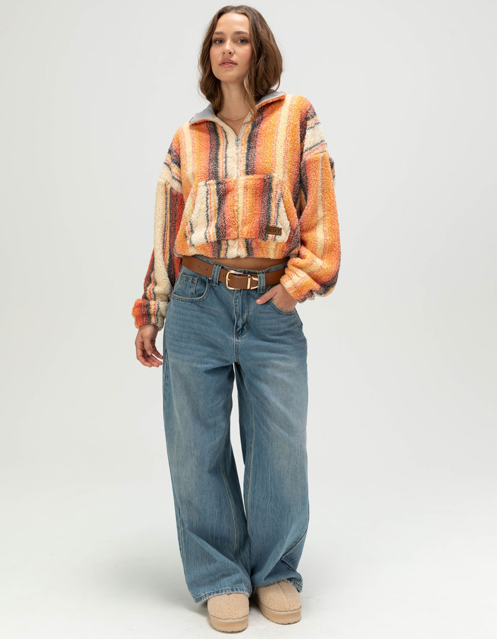 ROXY Cold Surf Womens Sherpa Jacket - MULTI