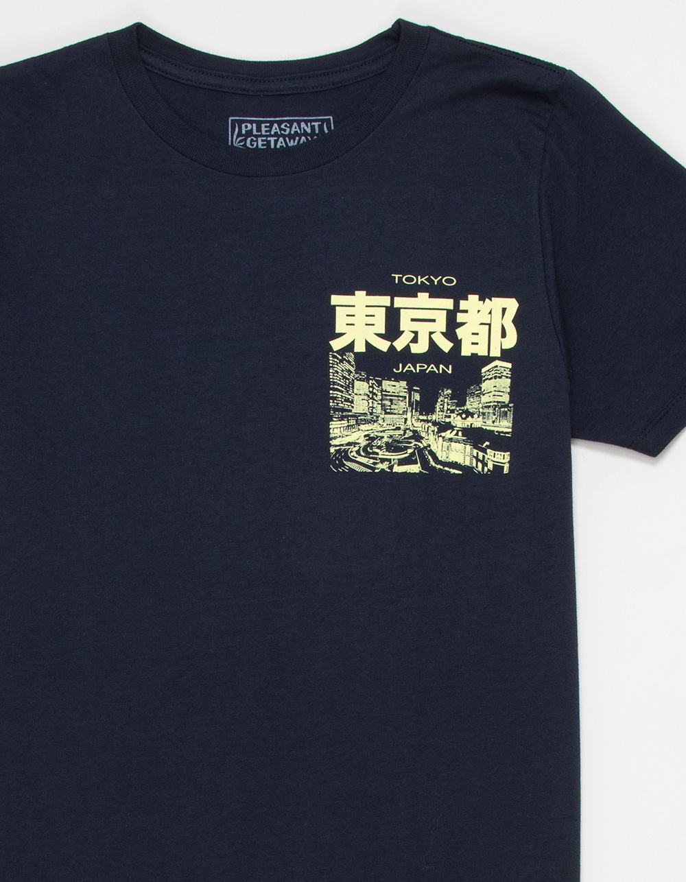 PLEASANT GETAWAY Tokyo Boys Tee - NAVY