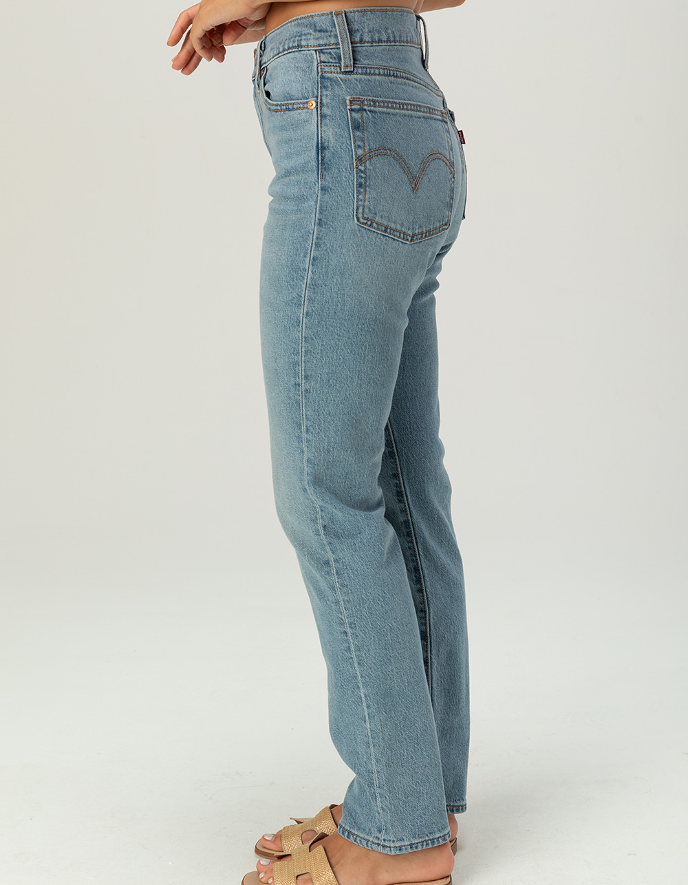 LEVI'S Premium Wedgie Slim Fit Womens Jeans - The Dust MED BLAST