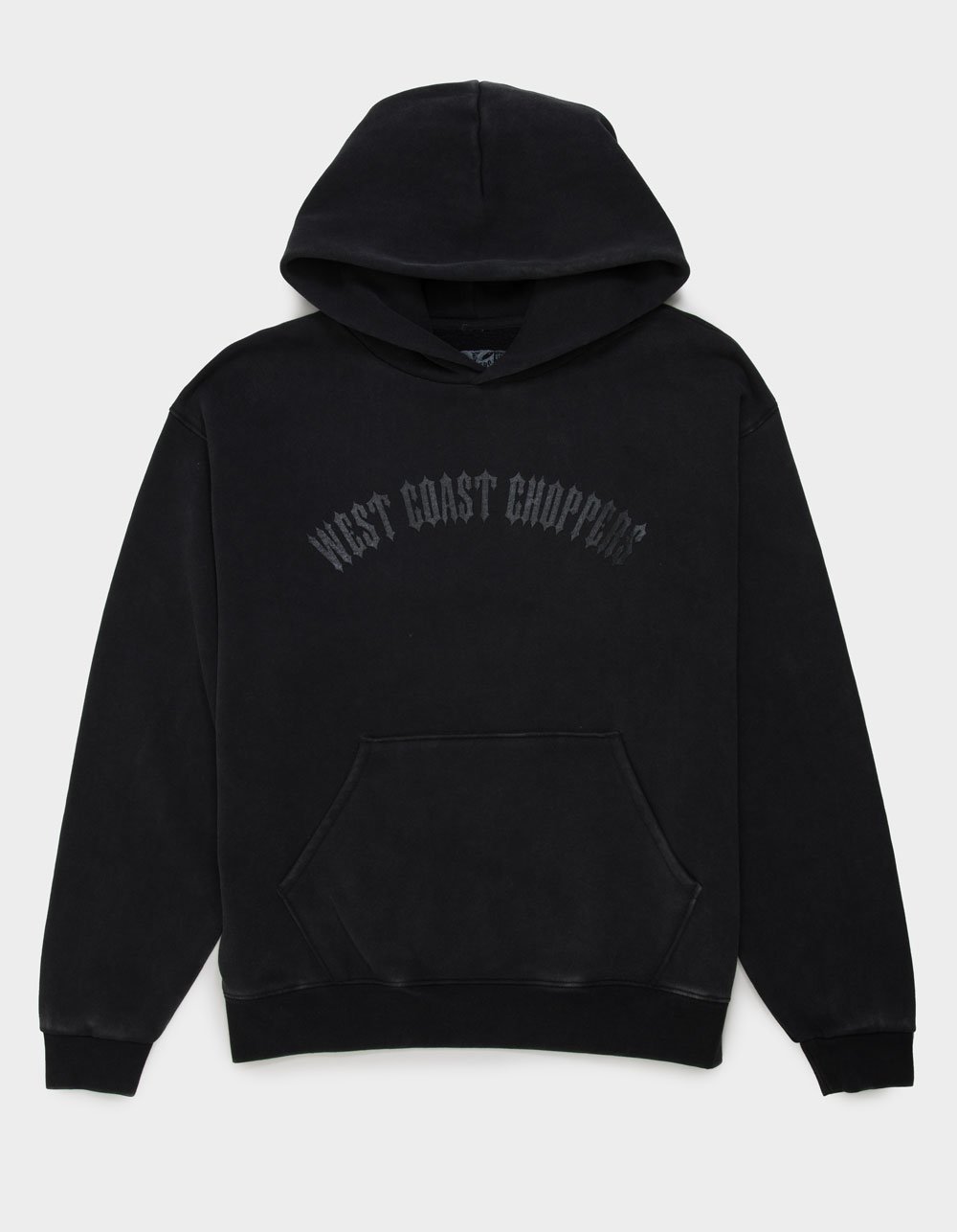 WEST COAST CHOPPERS Tonal Logo Mens Hoodie - WASHED BLACK