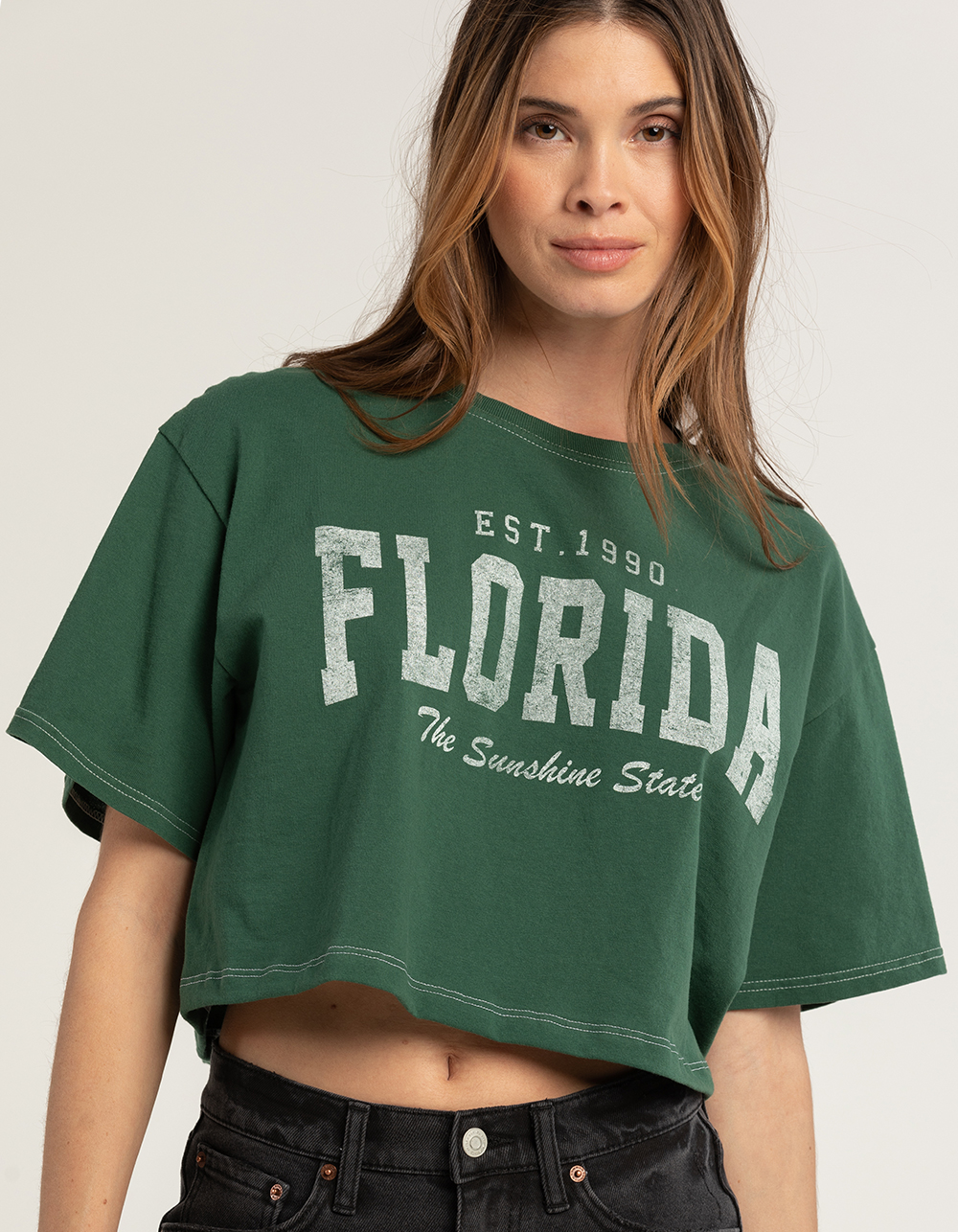 Florida Distressed Crop Tee main image 0