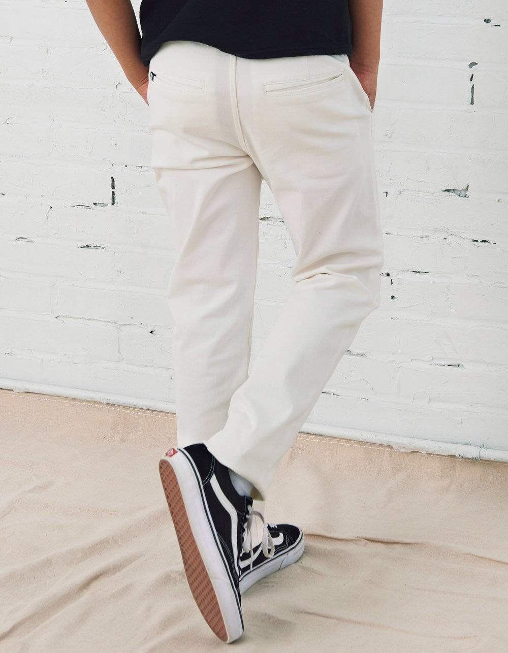 RSQ Boys Slim Off White Chinos image number 3