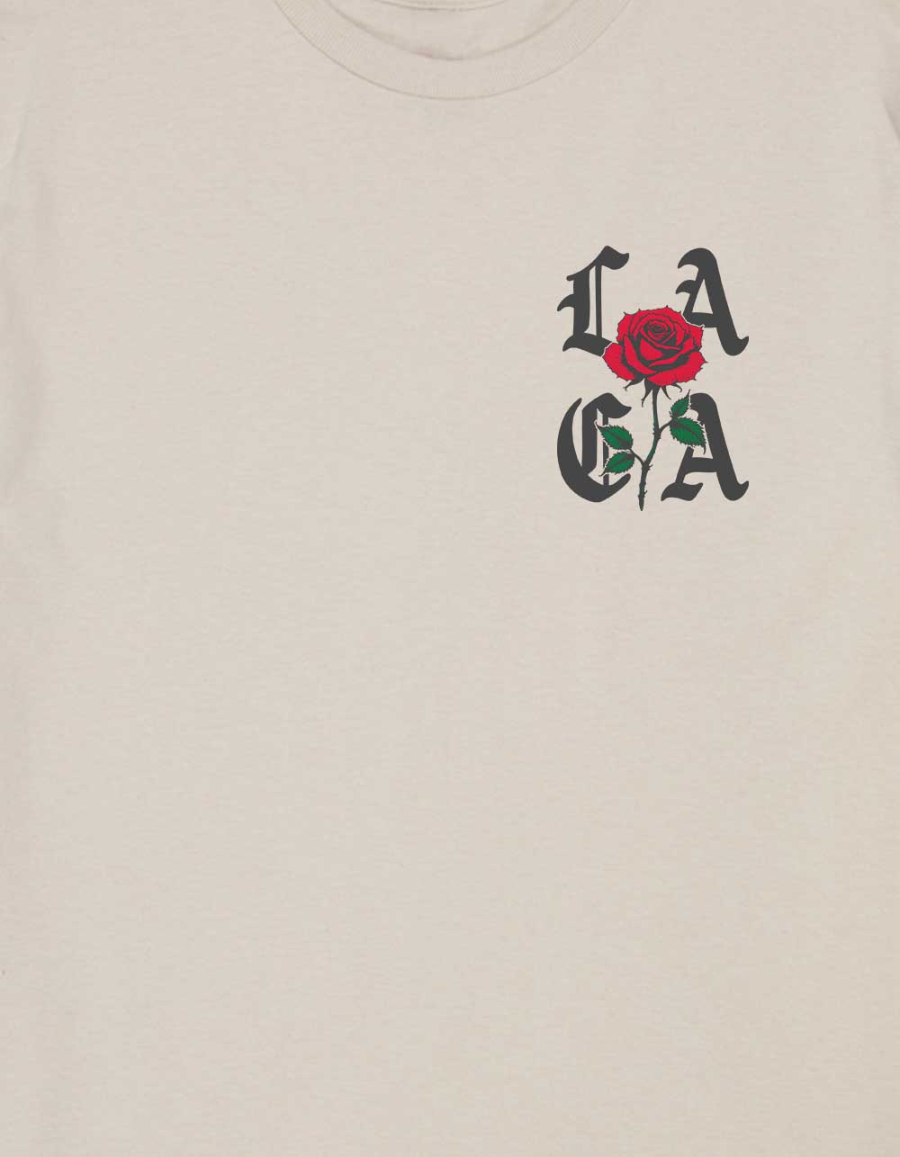 CALIFORNIA LA Rose Unisex Tee - SAND