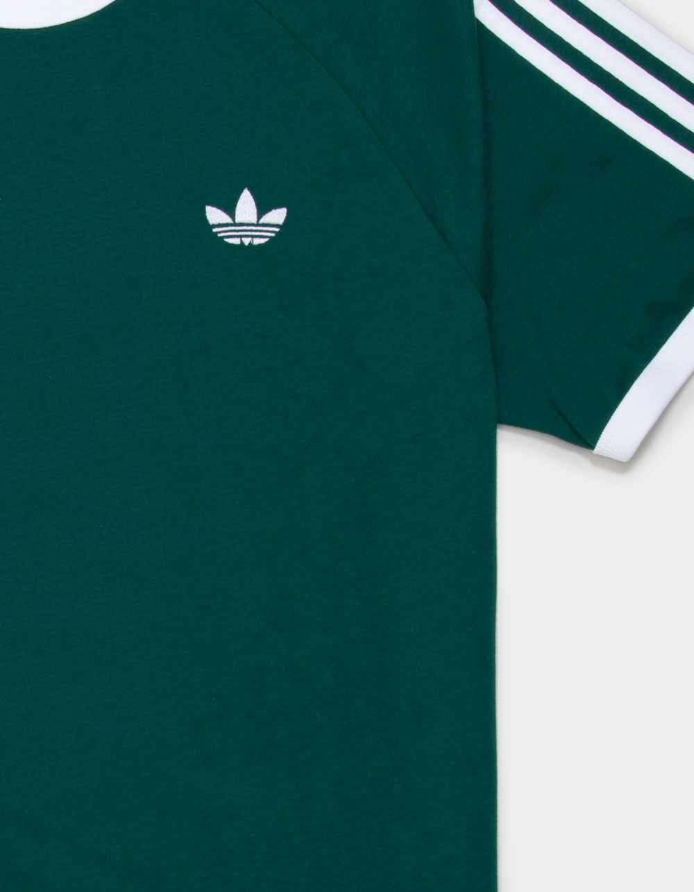 ADIDAS Originals Adicolor Classic 3-Stripes Mens Slim Fit Tee - GREEN