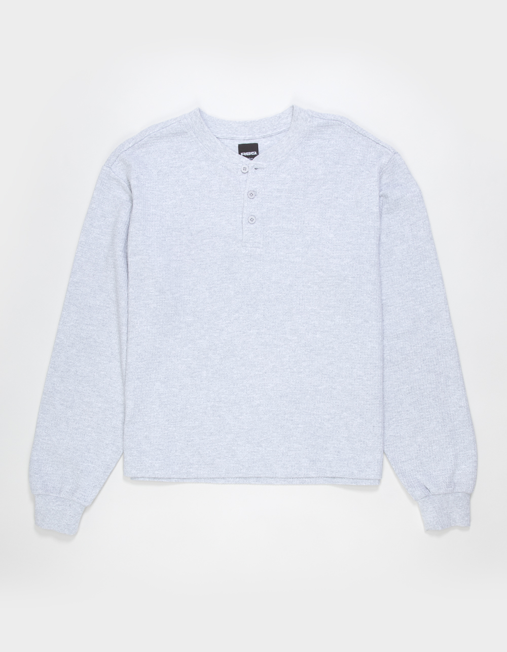 RSQ Mens Henley Thermal - HEATHER GRAY