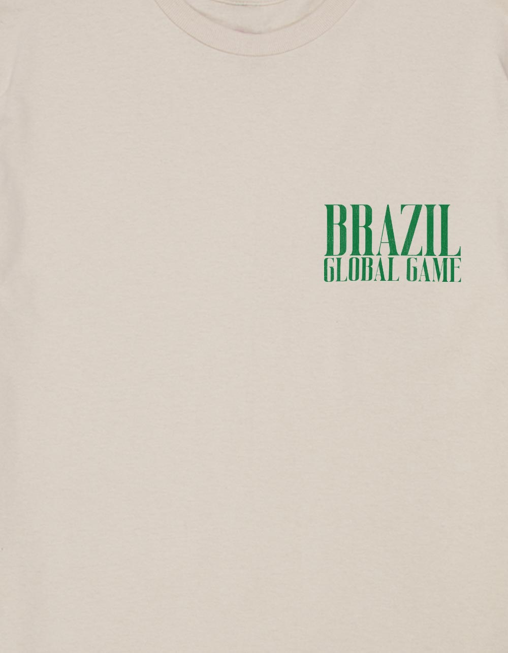 BRAZIL Global Game Unisex Tee - SAND