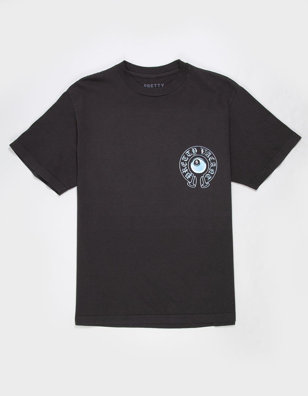 PRETTY VACANT 8 Ball Mens Tee - WASHED BLACK