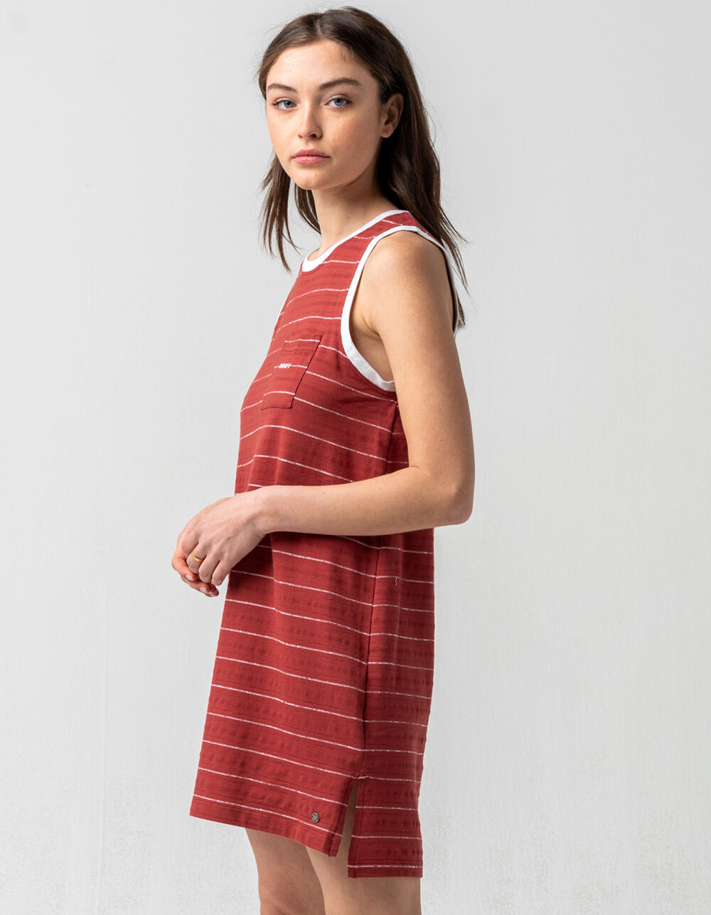 ROXY Livin Free Tank Dress - RUST 