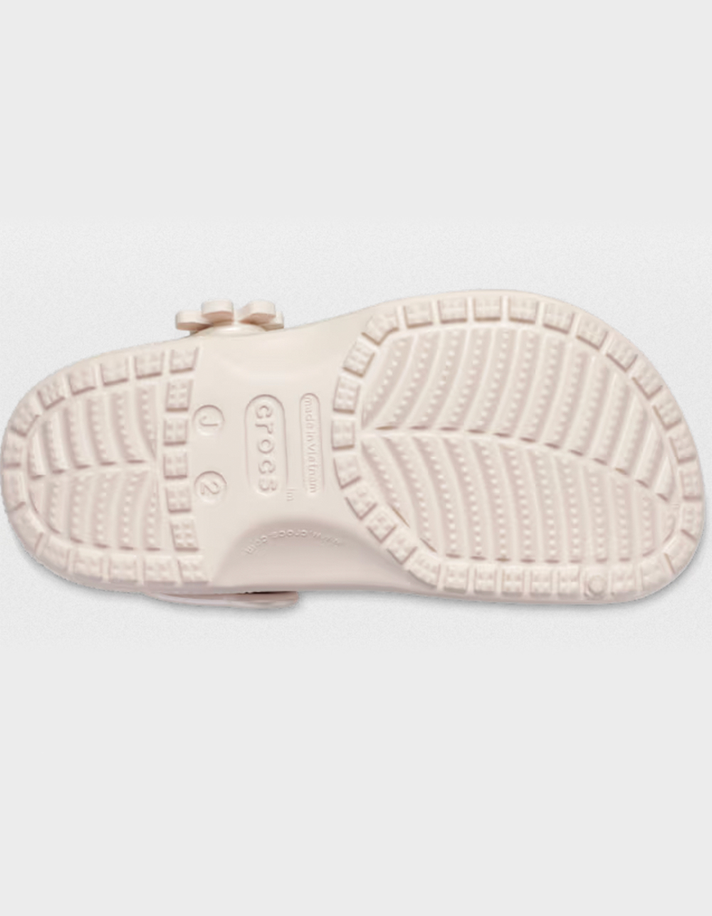 CROCS Pearl Shine Girls Classic Clogs - CHALK