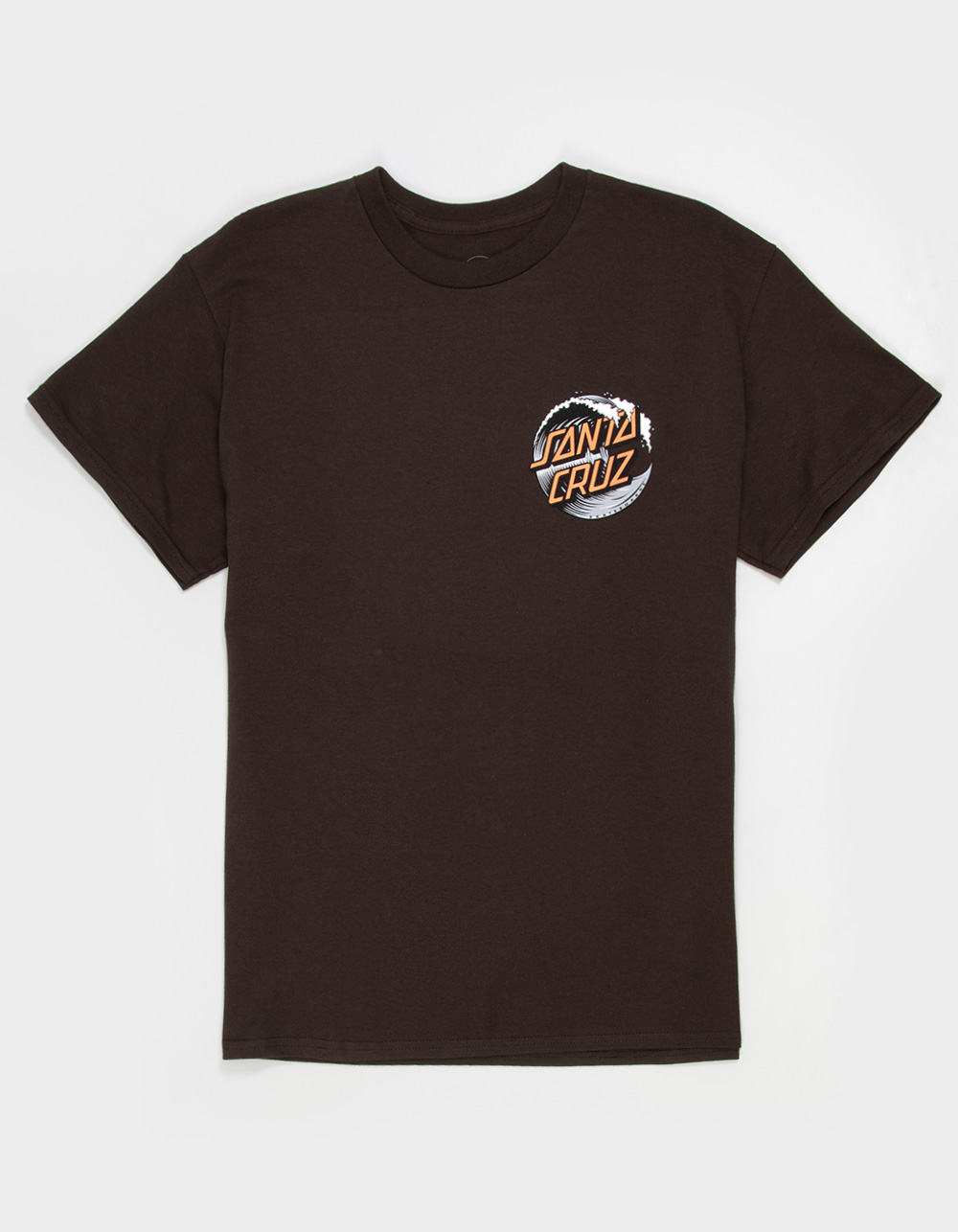 SANTA CRUZ Wave Dot Mens Tee - CHOCOLATE