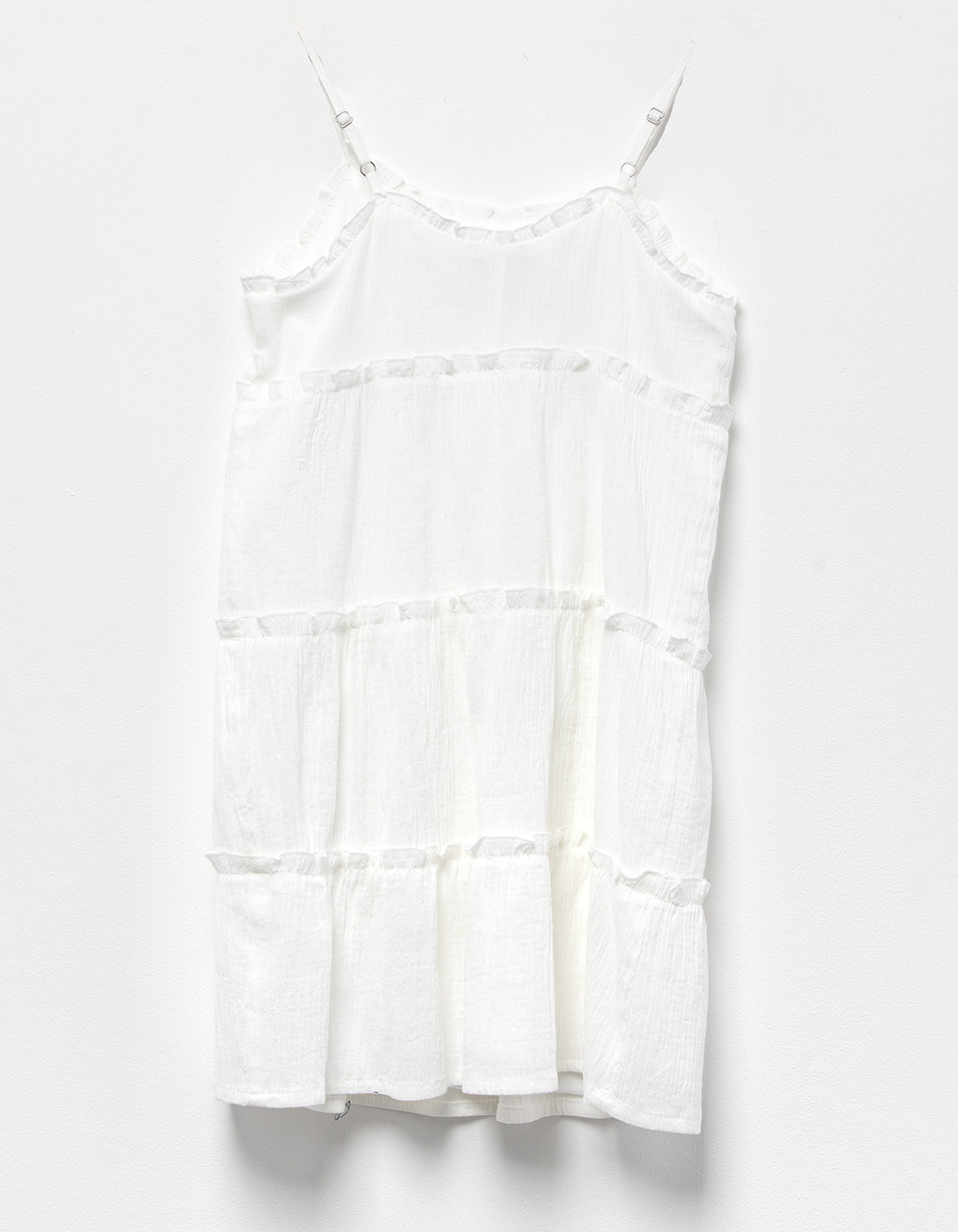 RSQ Girls Textured Babydoll Dress WHITE Tillys